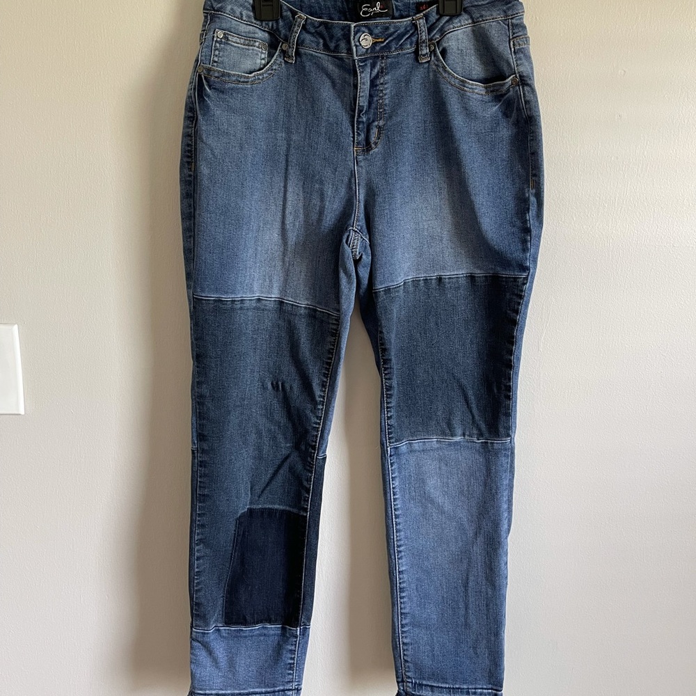 Size 14 Vintage Earl Patchwork Jeans